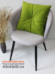 Подушка дек. ITAKA. 43x43 Оливковый Арт. 28-475 - фото