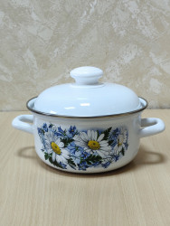 С-1508 АП2/4 Кастрюля 1,5 л Ромашковое поле - фото