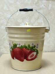 С-1224/4Км Ведро 12,0 л с/кр. Сочная клубника - фото