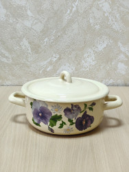 С-16072/4 Э Кастрюля 1,45 л Анютины глазки - фото