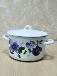 С-16111/4 Э Кастрюля 2,9 л Анютины глазки - фото