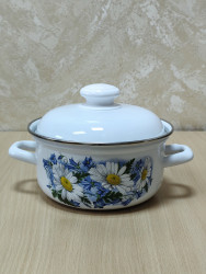 С-1608 АП2/4 Кастрюля 1,5 л  Ромашковое поле - фото