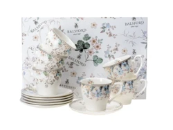 110 919 Н-Р ЧАШЕК С БЛЮДЦАМИ фарф 12 пр. 260 мл (арт. 220-44001, код 5 - фото