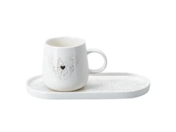 ЧАШКА С БЛЮДЦЕМ фарф. 320 мл (арт. BB102387) - фото