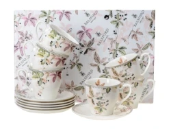 110 918 Н-Р ЧАШЕК С БЛЮДЦАМИ фарф 12 пр. 260 мл (арт. 215-44001, код 5 - фото