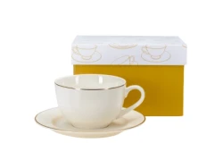 110 934 ЧАШКА С БЛЮДЦЕМ фарф 250мл (арт. RN10003-1G, код 294589) - фото