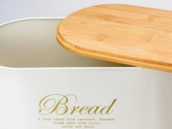 ХЛЕБНИЦА нерж.ст./бамбук 33,5*17,6*15 см арт. GS-03087E - фото