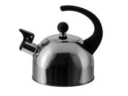 ЧАЙНИК со свистком 1,5 л из нерж.ст. с пластмас.ручкой арт. GS-04032A- - фото