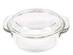КАСТРЮЛЯ стекл.с кр. круглая 2,5 л (арт. LHP-BO-2.5) - фото