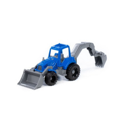 372_NP  Трактор «Нева» с грейдером и ковшом /БЕЛАРУСЬ/ - фото