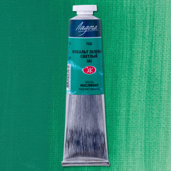 Масло Кобальт зеленый светлый (а) Ладога, 46мл; арт.1204706 - фото