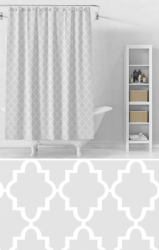 PEVA-4 Штора д/ванной PEVA c 12 кольцами, толщ.0,08мм - фото