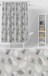 PEVA-2 Штора д/ванной PEVA c 12 кольцами, толщ.0,08мм - фото