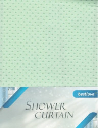 Штора д/ванной комнаты из 100% полиэстера (80г/м2) 180*180 см с 12 кол - фото