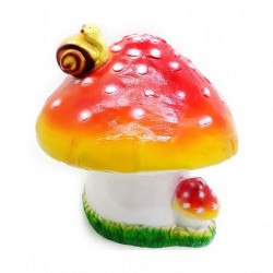 ИЗДЕЛИЕ ИЗ ГИПСА РФ ГРИБ С УЛИТКОЙ АРТ.338 - фото