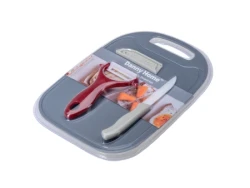 109 857 НАБОР КУХОННЫЙ керамика/пласт 4 пр.: (арт. DH3012-GREY/STONE W - фото