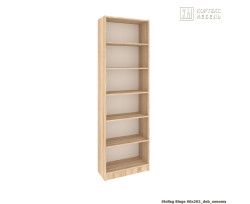 Стеллаж БИНГО 60х202 (Дуб сонома) - фото