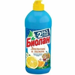 Биолан ср-во д/мытья пос.жид.450г Апельсин и лимон - фото