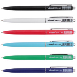 Z3 Автоматическая шар. ручка с черн. на масл. основе:VINSON ZERO; цвет - фото