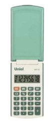 UK-12G UNIEL КАЛЬКУЛЯТОР (ЗЕЛЕНЫЙ), размер:102х60х12мм - фото
