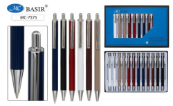 МС-7575 Ручка метал.: автомат.;  классический цветной корпус /6 цветов - фото