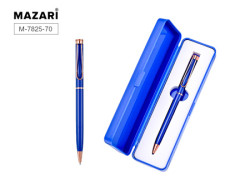 M-7825-70 Ручка шар. с поворотным механ.BELLO BL,СИНЯЯ,пулев пиш.уз 1, - фото